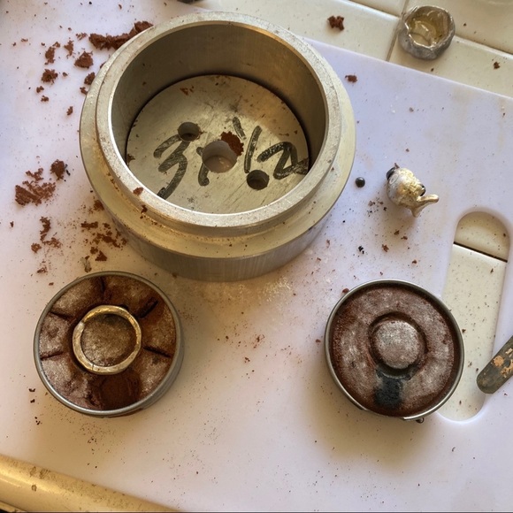 Chunky handmade set of 3 sterling silver rings - Picture 14 of 17